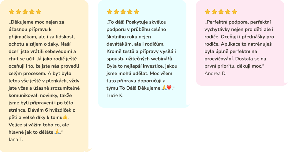 přijímačky na gymnázium